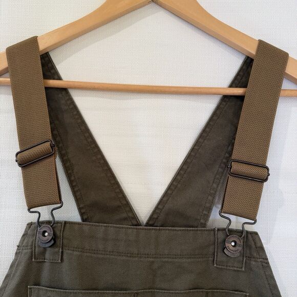 NWOT REI Co-op Trailsmith Overalls Women's Medium 32L Olive Green Canvas Work - Picture 5 of 14